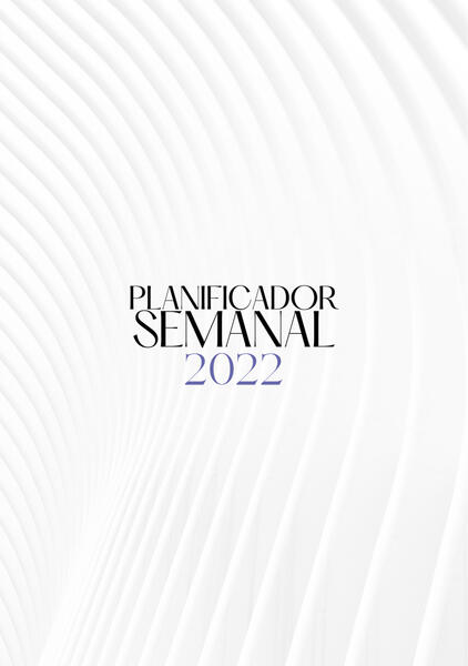 Planificador semanal 2022